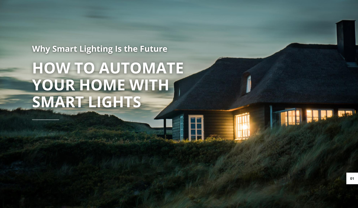 Cozy smart home with automated lighting glowing warmly at dusk, showcasing modern home automation.